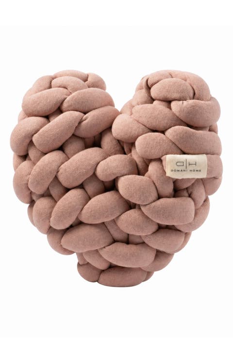 Kids' Heart Knot Accent Pillow
