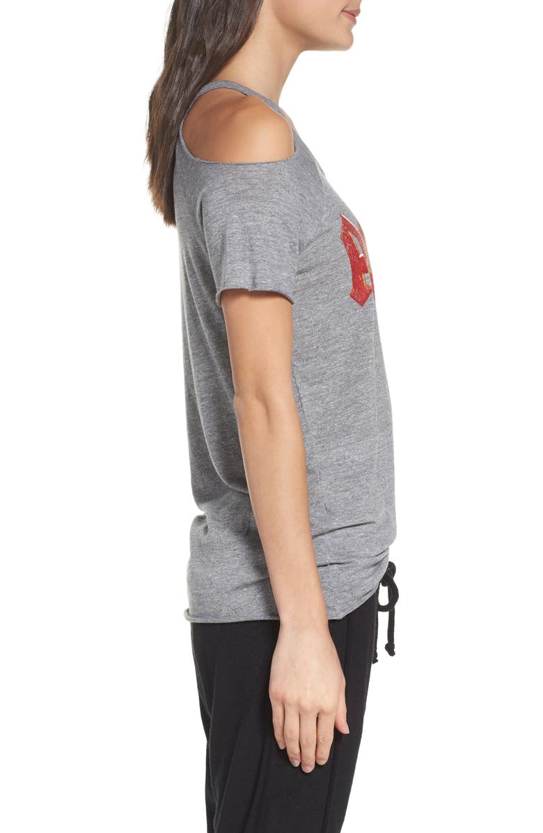 Chaser AC/DC Cold Shoulder Lounge Tee, Alternate, color,