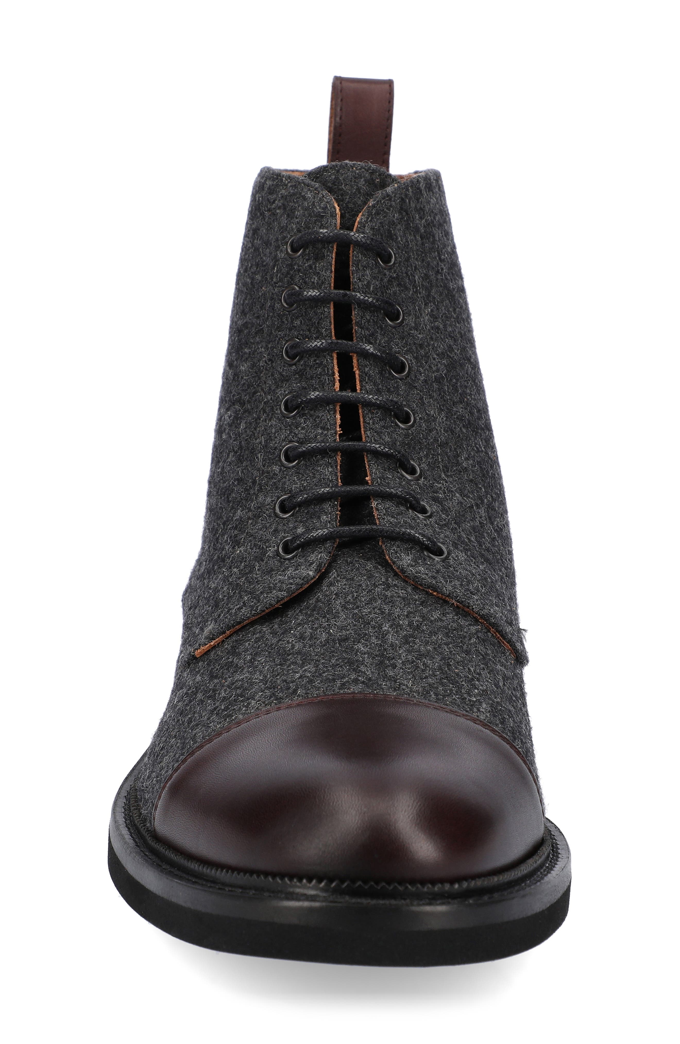 The Jack Boot, Alternate, color, GREY/ OXBLOOD