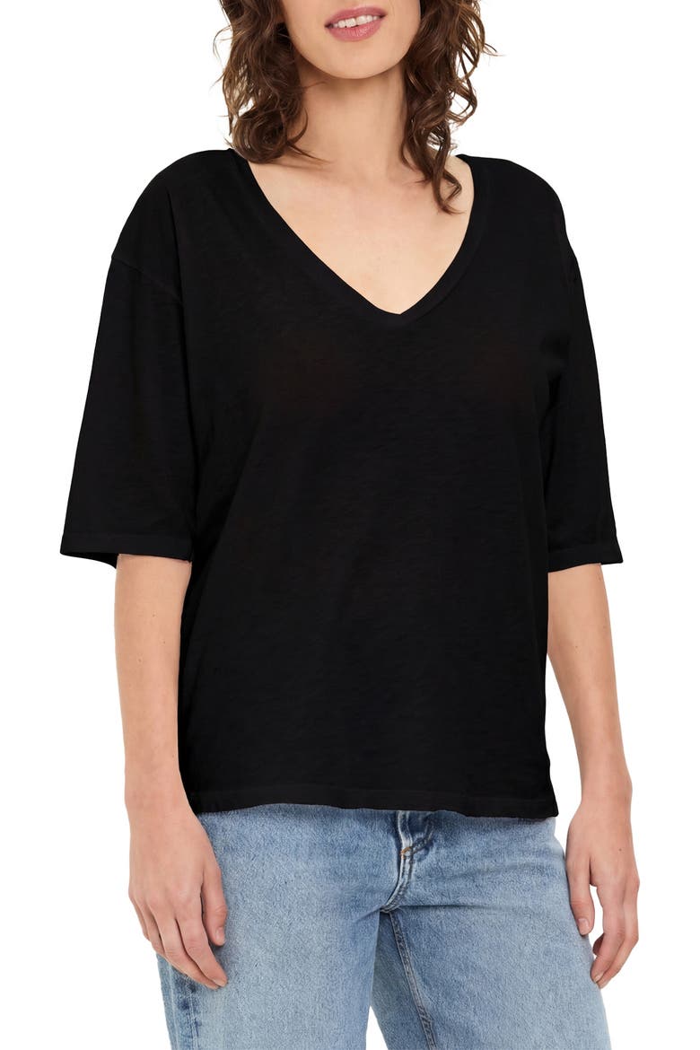 Liam V-Neck T-Shirt, Alternate, color, BLACK