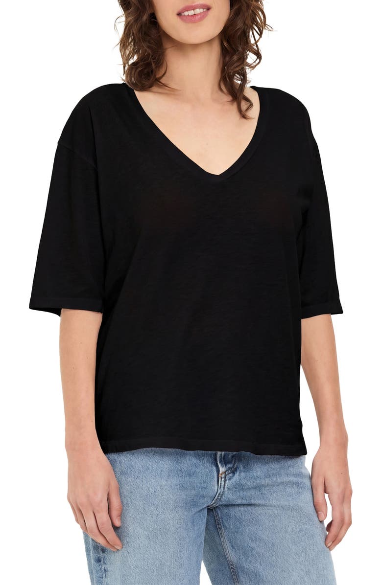 Michael Stars Liam V-Neck T-Shirt, Alternate, color, Black