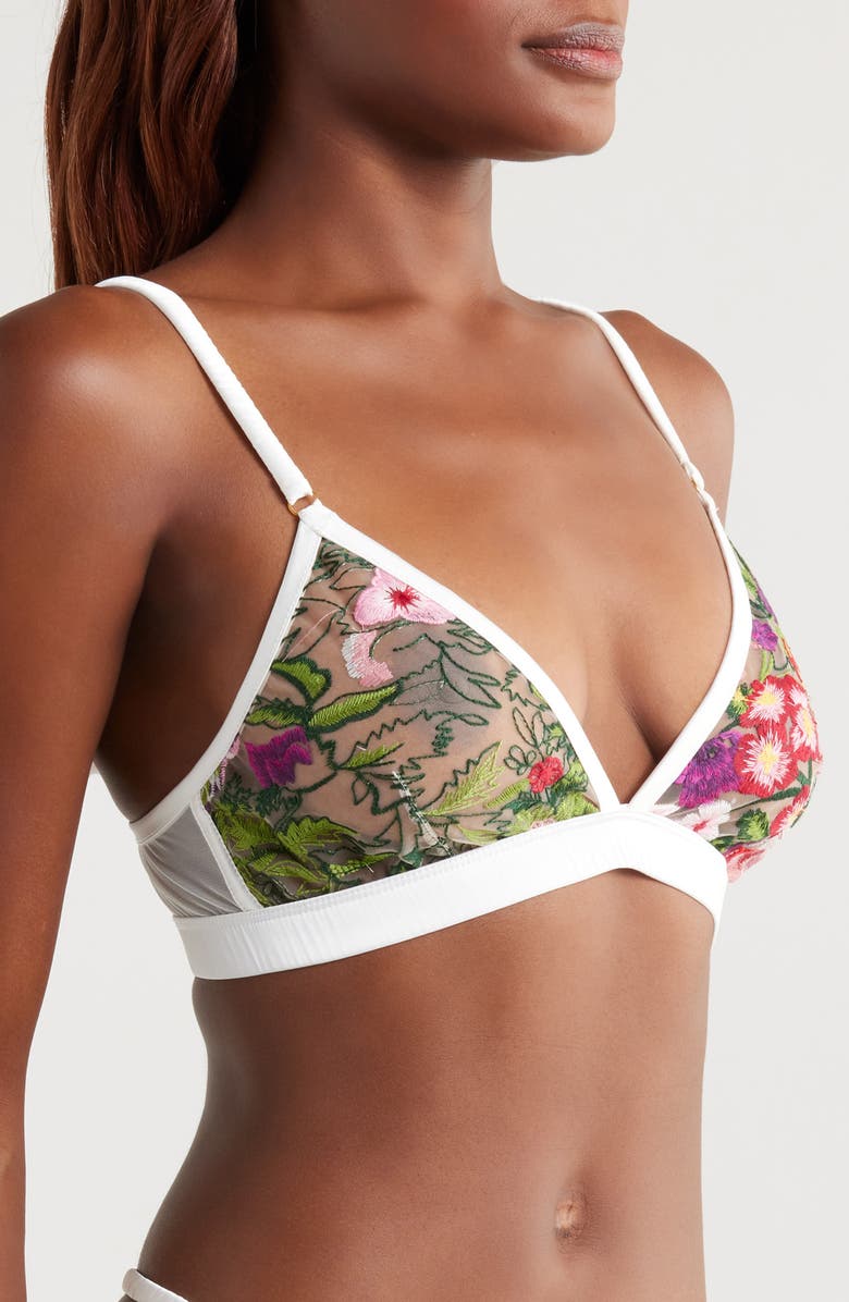 KILO BRAVA Triangle Bralette, Alternate, color, Multicolor Floral