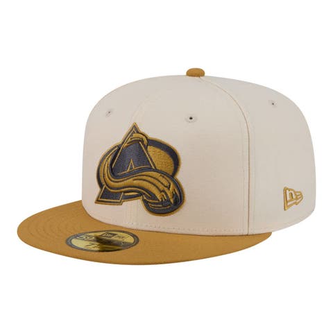 Men's New Era  Cream/Tan Colorado Avalanche Colorpack Two-Tone 59FIFTY Fitted Hat