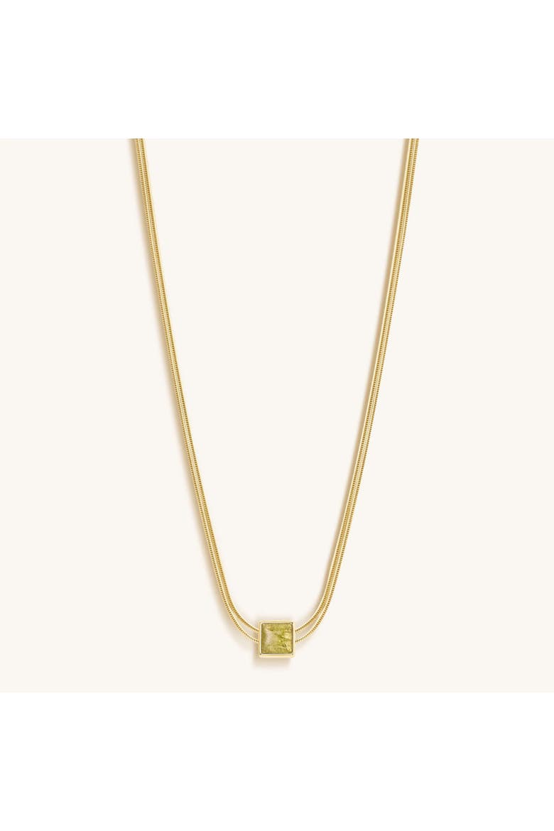 Motivate & Inspire - Peridot Evil Eye August Birthstone Necklace, Alternate, color, Gold/Green