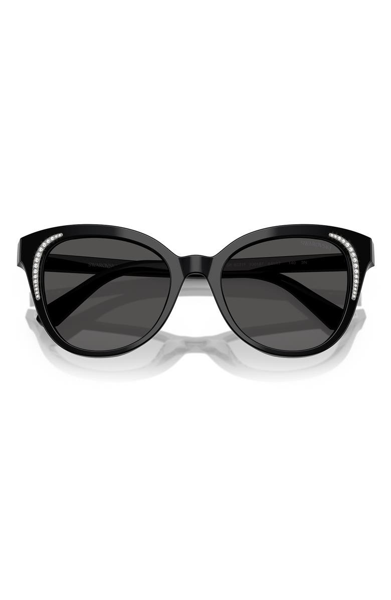 Swarovski 54mm Butterfly Sunglasses, Alternate, color, 