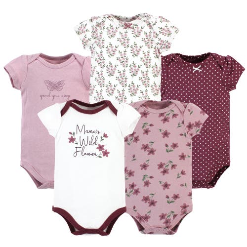 Hudson Baby Cotton Bodysuits 5-pack