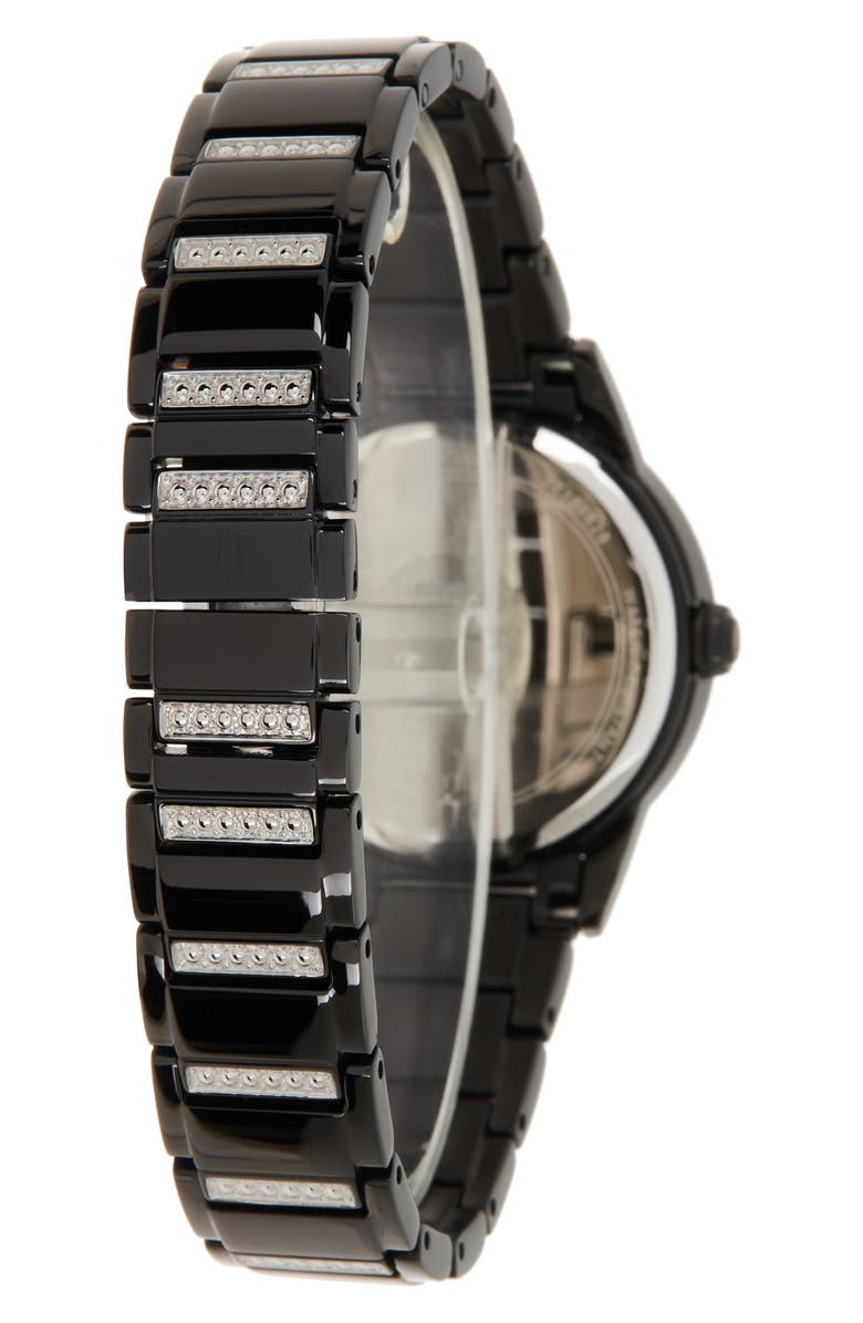 BULOVA Women's TurnStyle Swarovski Crystal Bracelet Watch, 33mm, Alternate, color,