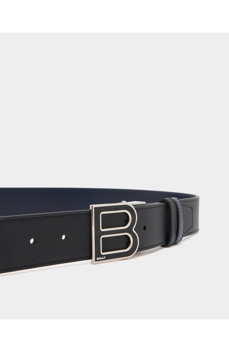Bally B Logo 35mm Adjustable And Reversible Belt, Alternate, color, Black/Peacoat+Pall