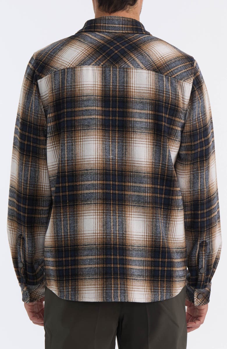 Hunter Heavyweight Flannel Plaid Long Sleeve Cotton Button-Up Shirt, Alternate, color, 