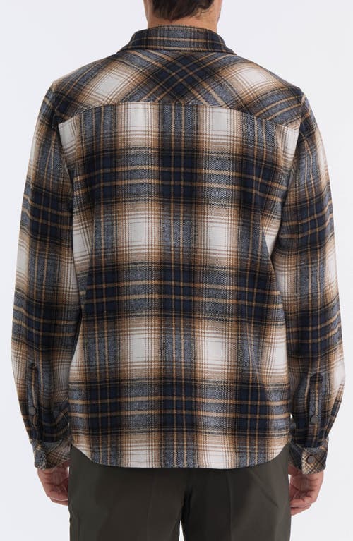 Hunter Heavyweight Flannel Plaid Long Sleeve Cotton Button-up Shirt In Black