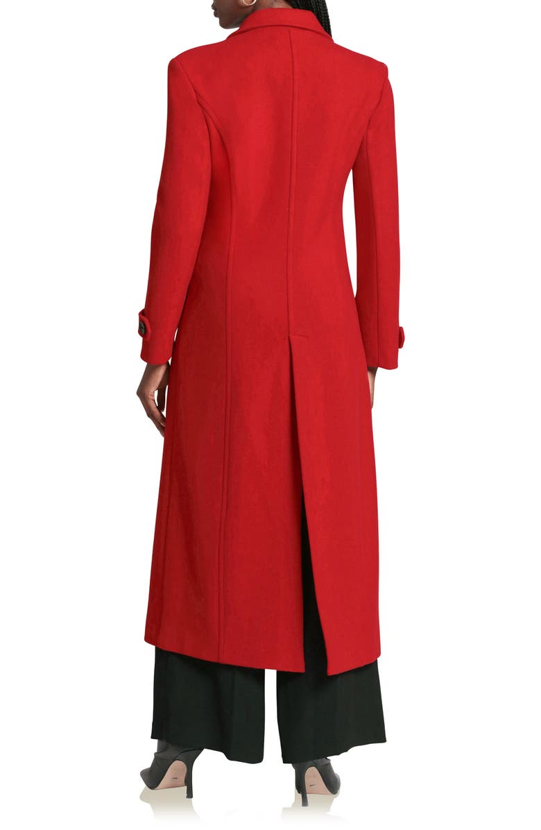 Avec Les Filles Tailored Maxi Coat, Alternate, color, True Red