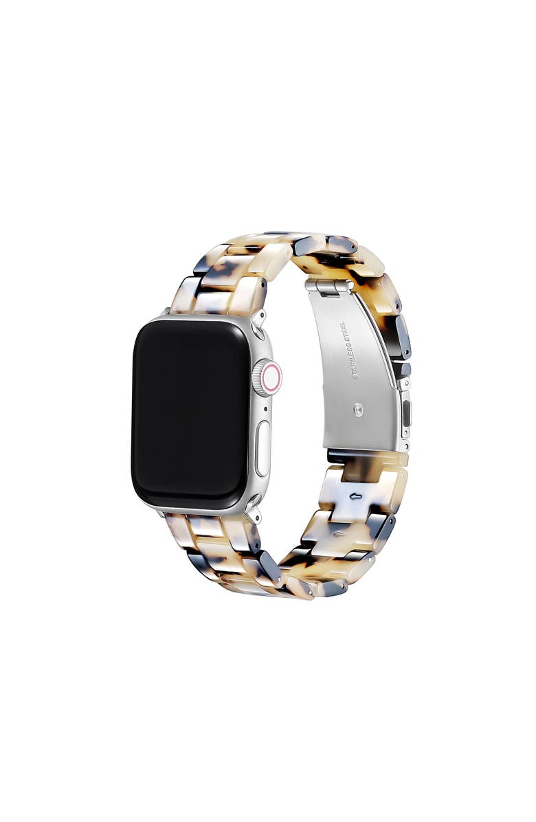 Posh Tech Claire Resin Link Band for Apple Watch, Main, color, Light Natural Tortoise