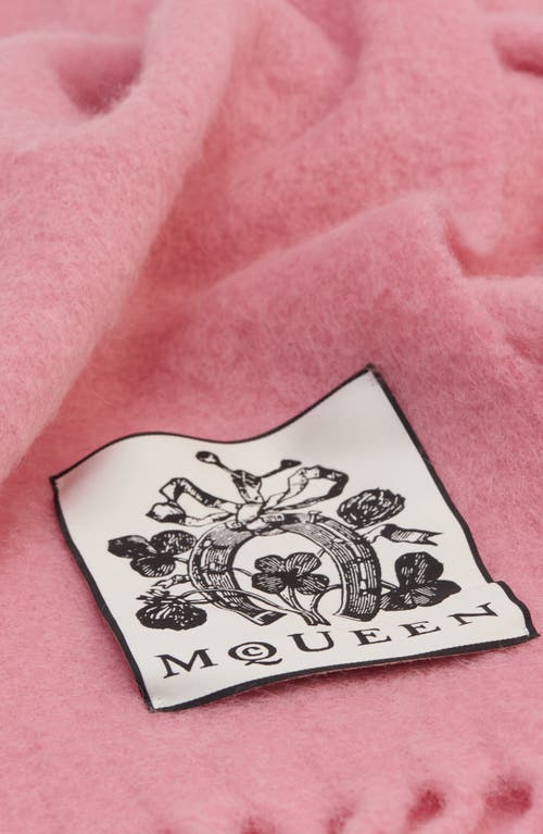 Alexander Mcqueen Mcqueen Solid Alpaca Blend Scarf