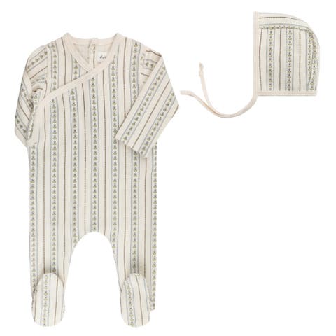 Linear Tulip Collection -  Footie + Bonnet