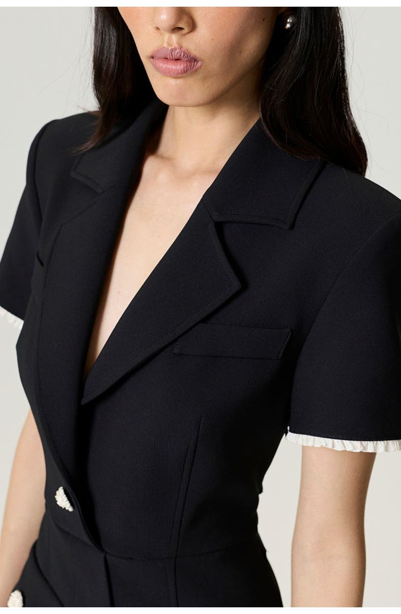 Nocturne Floral Button Detailed Maxi Dress, Alternate, color, Black