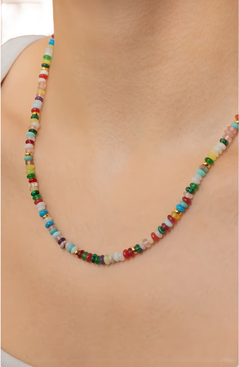 Little Sky Stone Cameron Beaded Necklace, Alternate, color, Multi-Colored