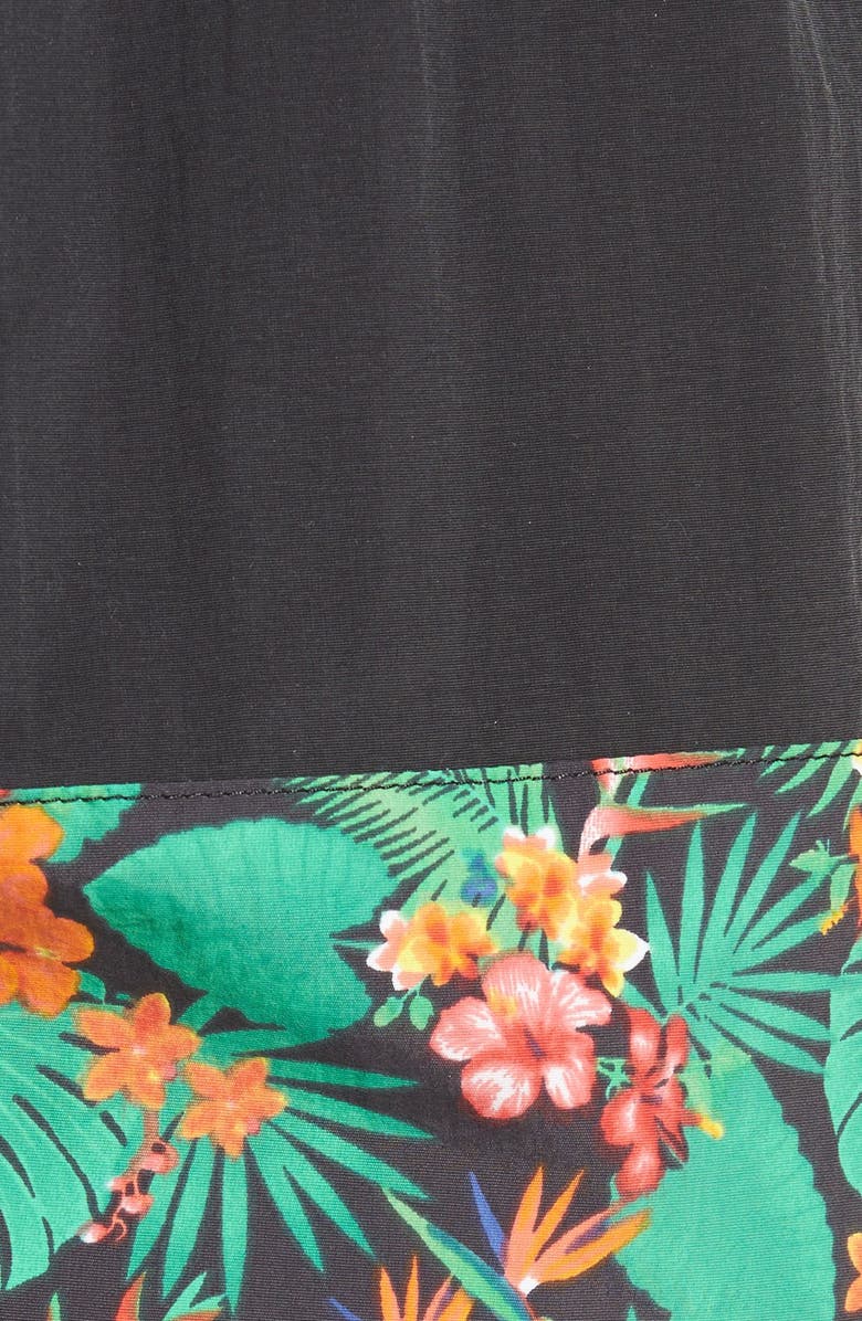 1901 'Fidalgo' Colorblock Scalloped Swim Trunks, Alternate, color, 