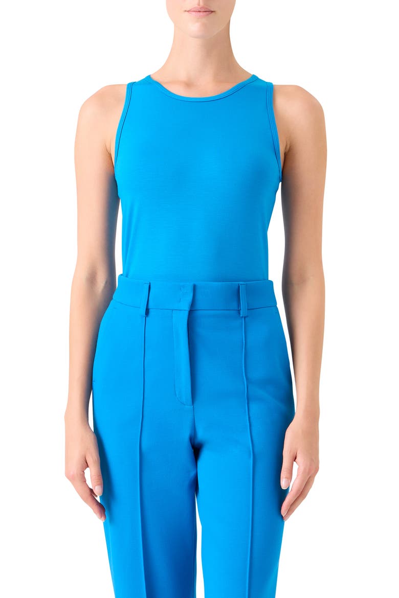 Sleeveless Stretch Modal Top, Main, color, COBALT BLUE