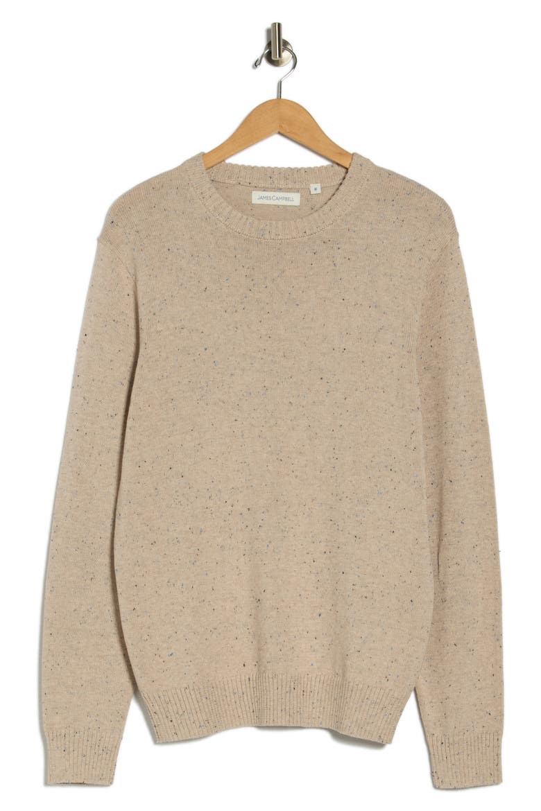 Donegal Long Sleeve Sweater, Alternate, color, SAND