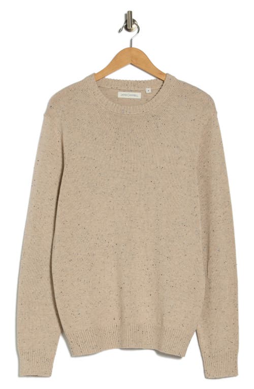 James Campbell Donegal Long Sleeve Sweater In Neutral