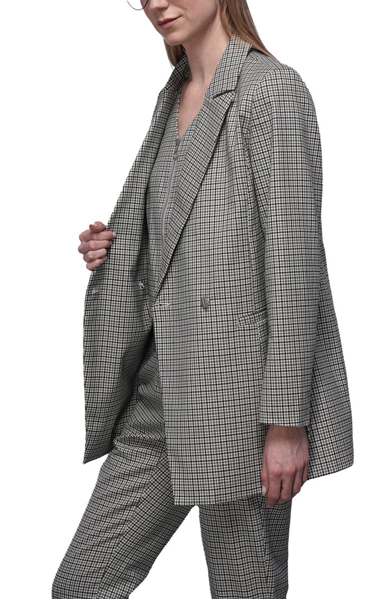 WILDFANG The Empower Zipper Double Breasted Blazer, Alternate, color,