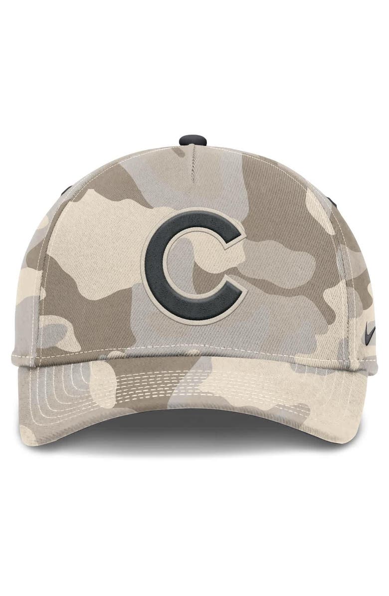 Nike Men's Nike Natural Chicago Cubs Camo Pack Rise Adjustable Hat, Alternate, color, Natural