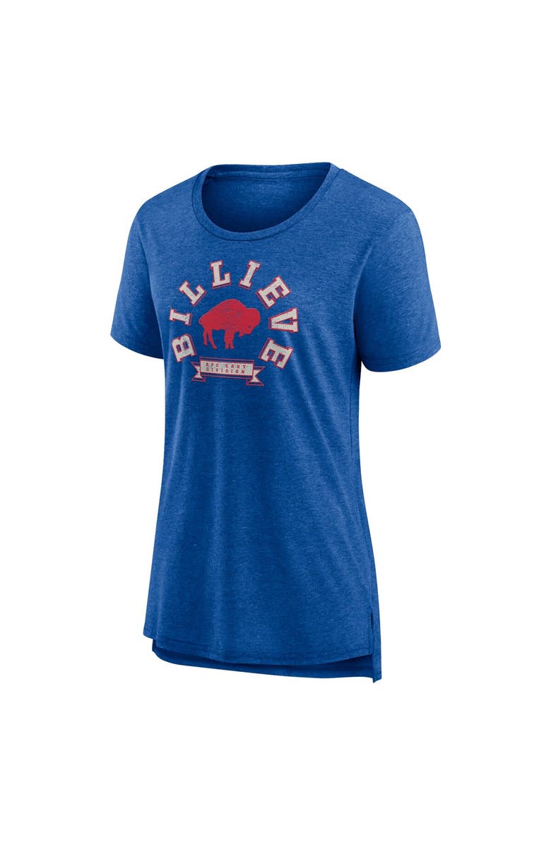 FANATICS Women's Fanatics Branded  Heather Royal Buffalo Bills Our Pastime Tri-Blend T-Shirt, Alternate, color, 