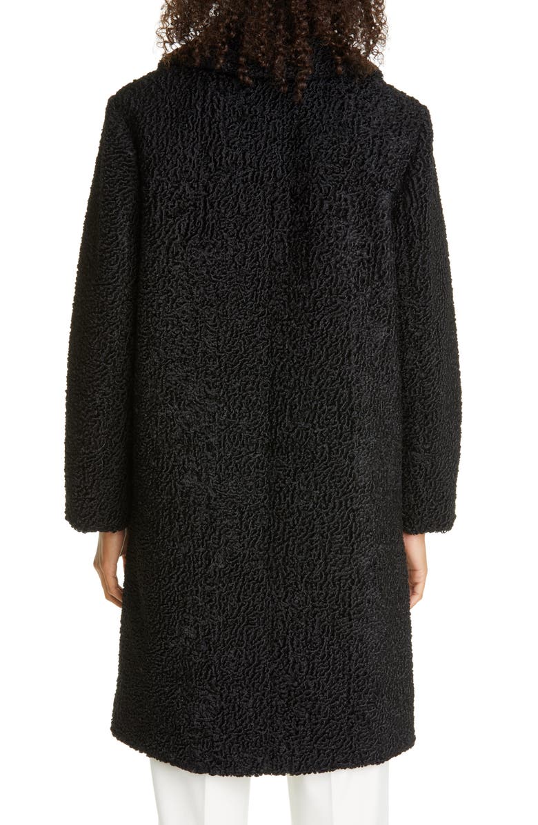 Club Monaco Astrakhan Faux Fur Coat, Alternate, color,