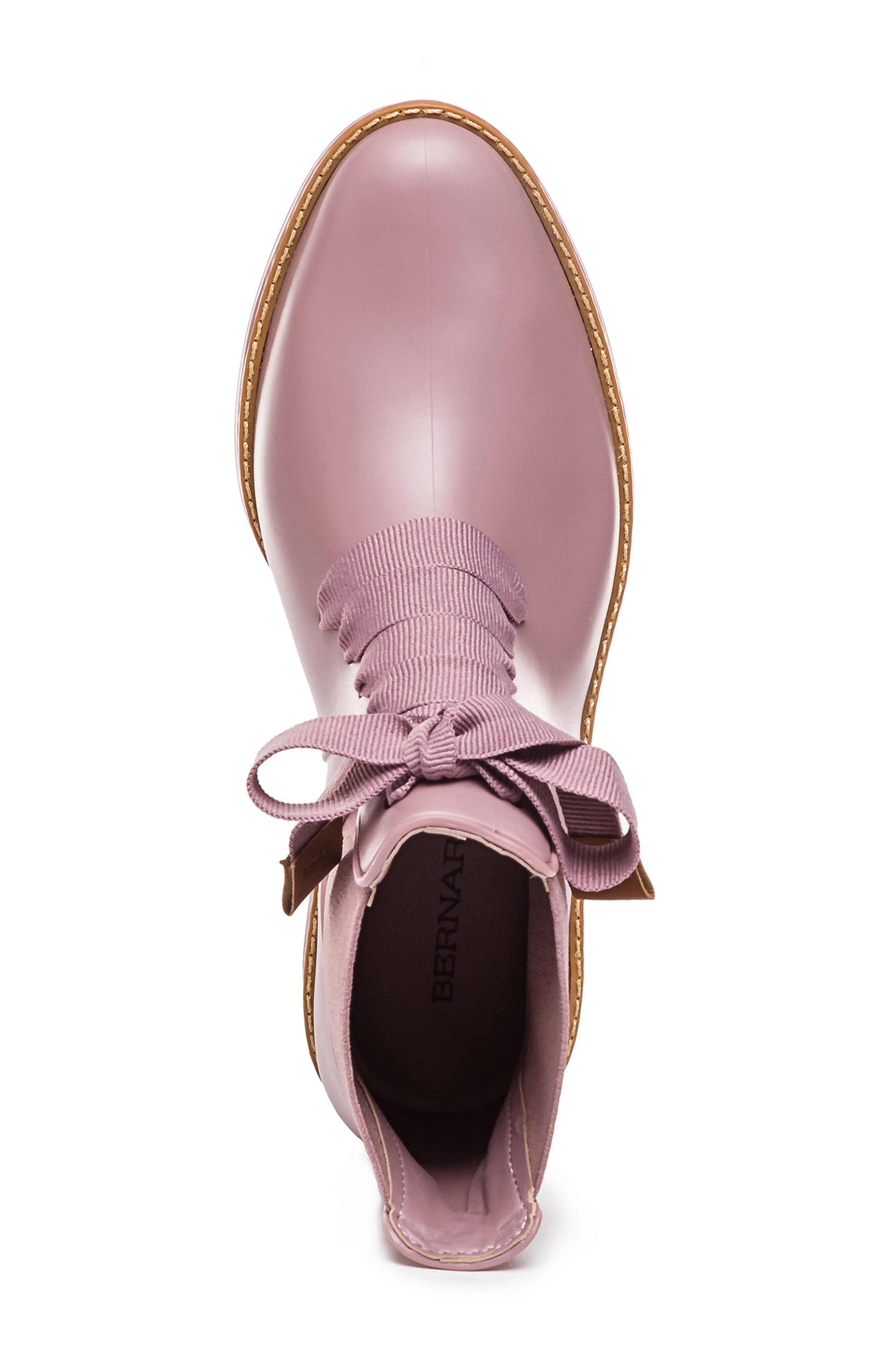 Bernardo Lacey Short Waterproof Rain Boot, Alternate, color, ROSE PINK