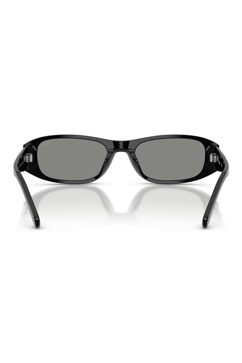 DL2019U 54mm Rectangular Sunglasses, Alternate, color, BLACK / GREY