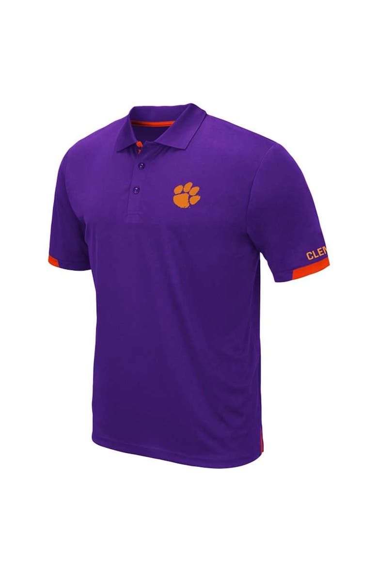 Men's Colosseum Purple Clemson Tigers Big & Tall Santry Polo, Alternate, color, Purple