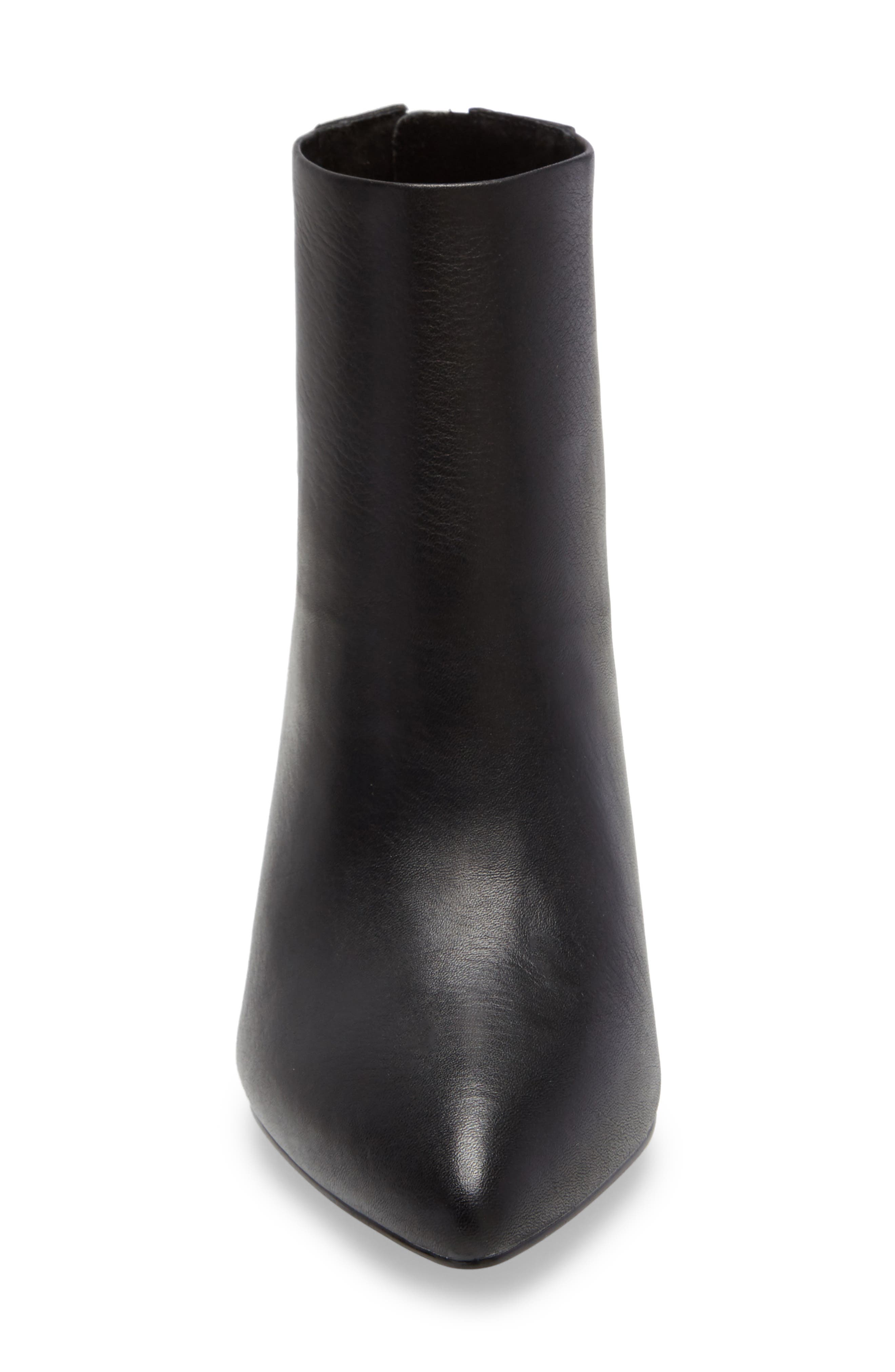 Mistin Pointed Toe Bootie, Alternate, color, BLACK LEATHER
