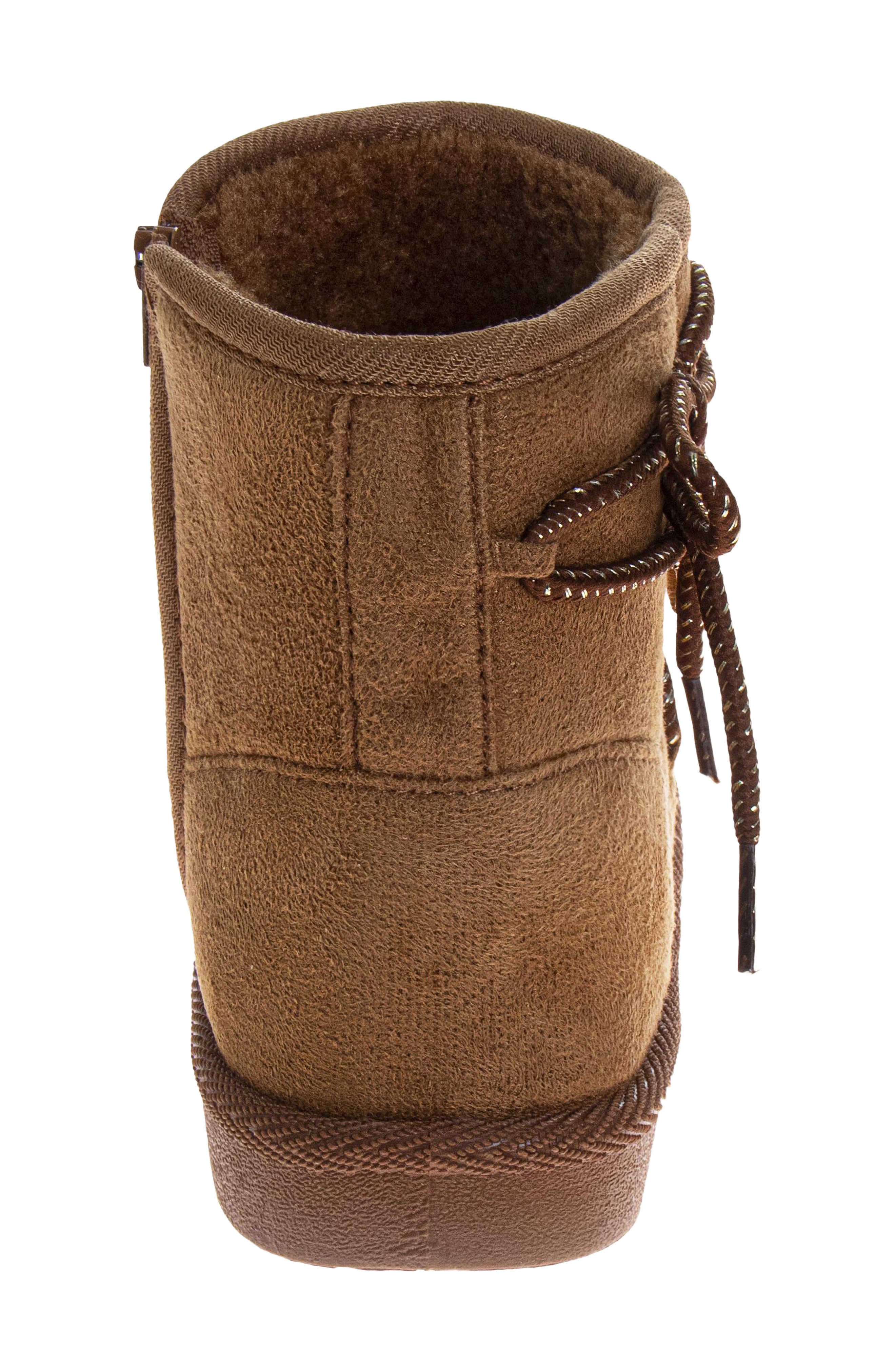 Kids' Cozy Winter Boot, Alternate, color, CHESTNUT