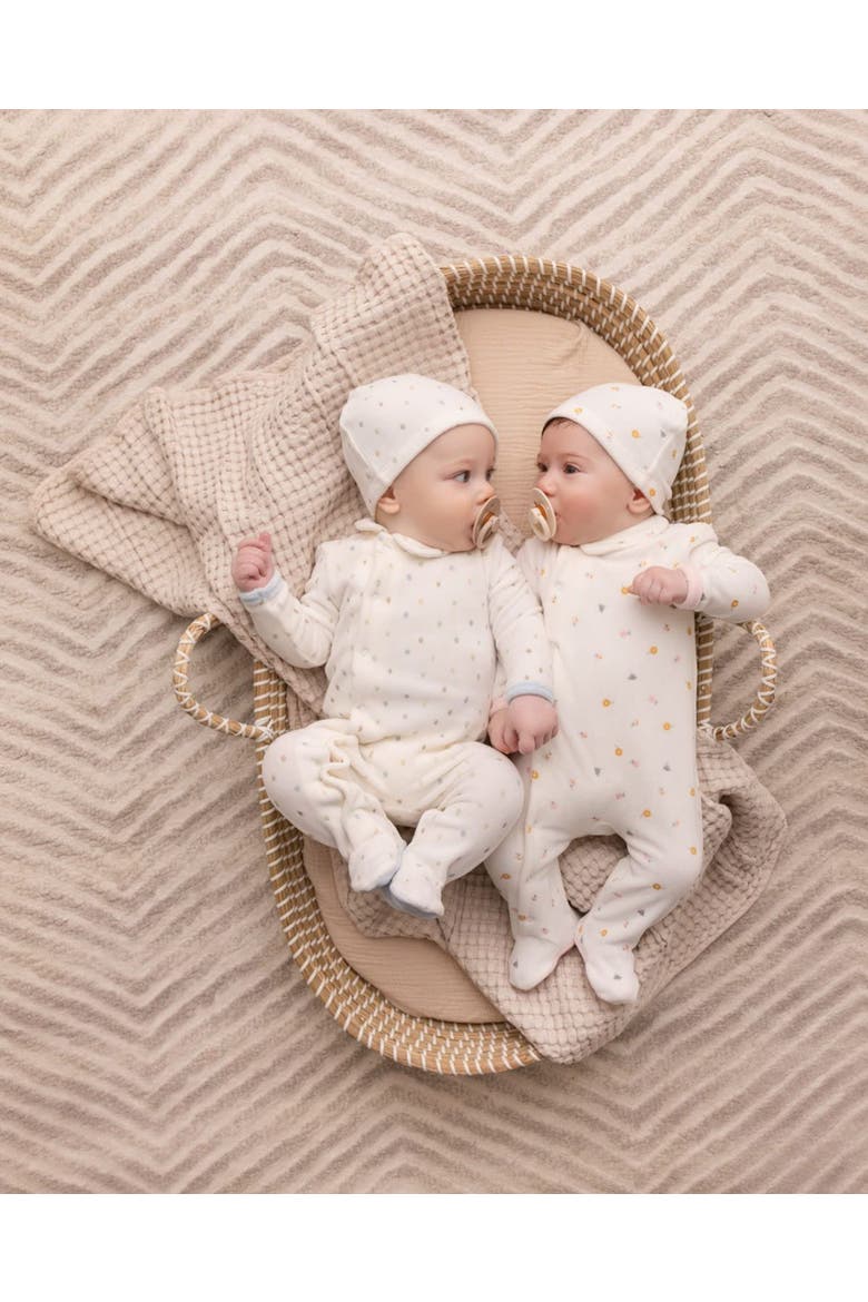 2 Piece Baby Velour Footie Set, Alternate, color, Marshmallow