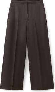 MANGO High Waist Wide Leg Pants