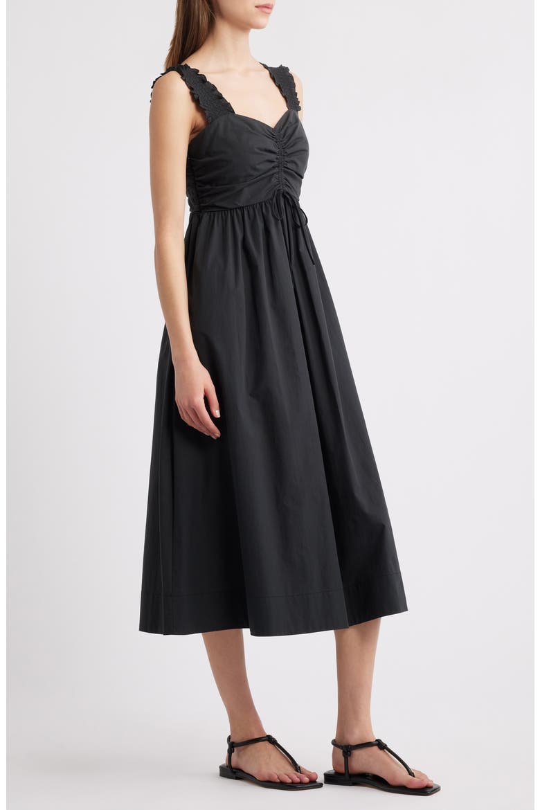 Irisa Cotton Blend Sundress, Alternate, color, BLACK