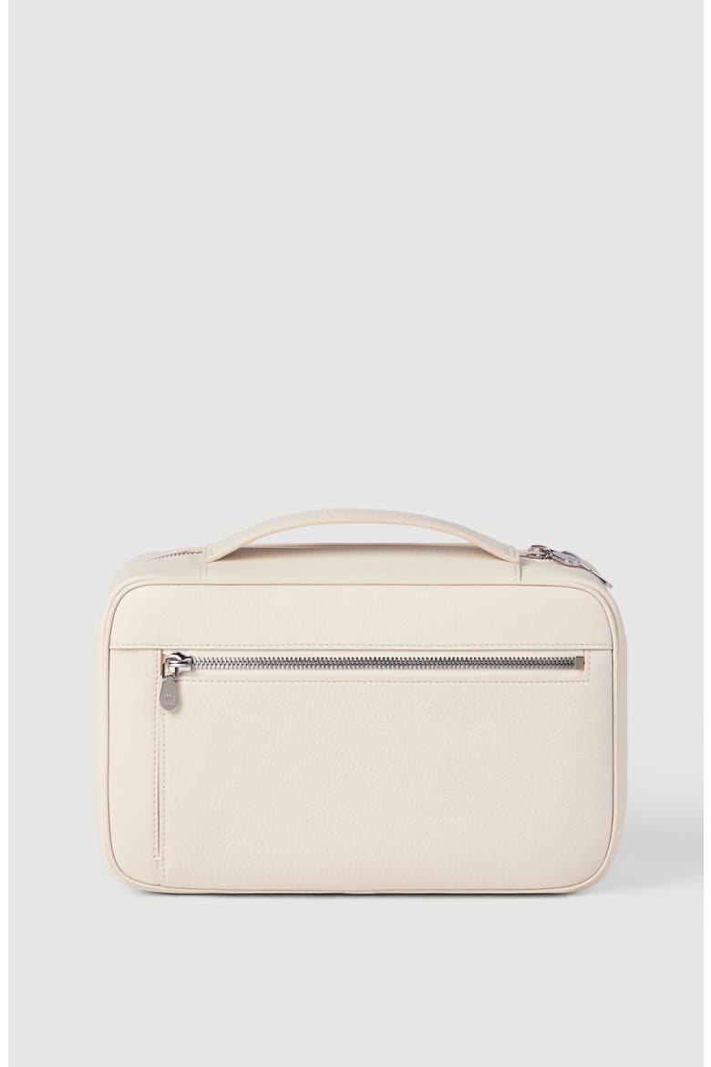 Calfskin beauty case, Alternate, color, Snow