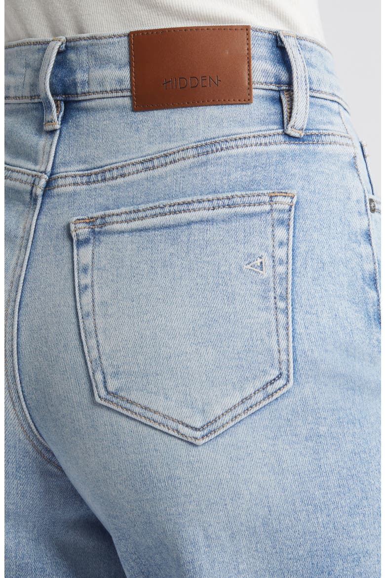 Ripped High Waist Dad Jeans, Alternate, color, LIGHT WASH