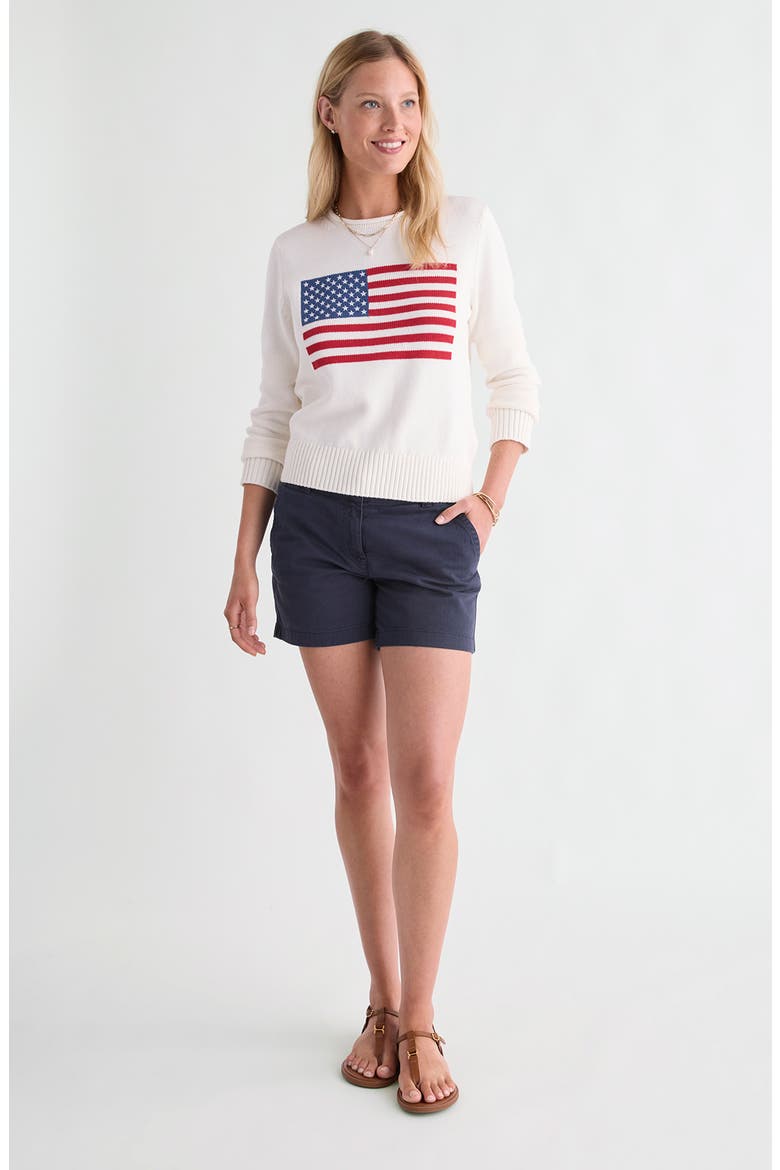 Katie Cotton Americana Rollneck Sweater, Alternate, color, WHITE CAP