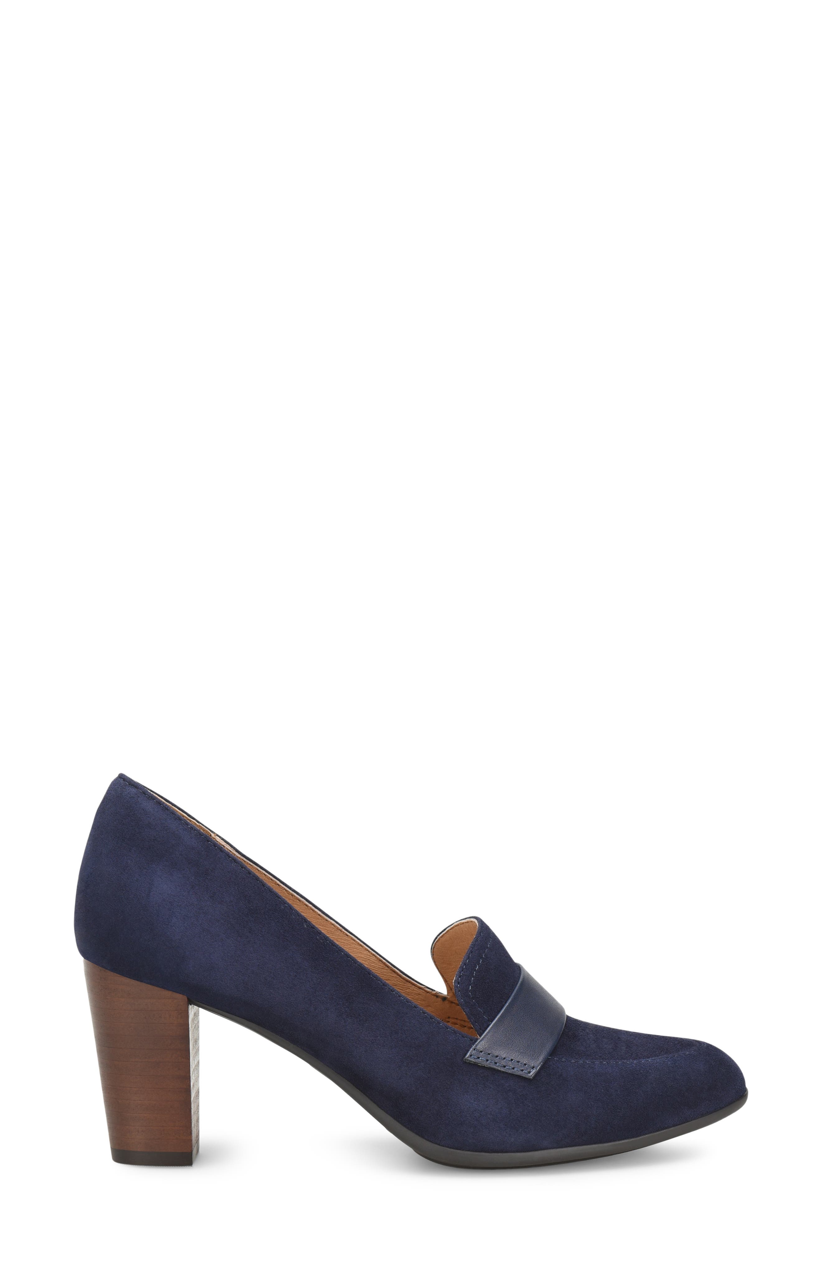 Parkdale Loafer Pump, Alternate, color, SKY NAVY