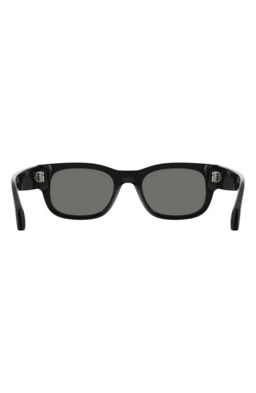 Ferragamo 51mm Modified Rectangular Sunglasses In Black