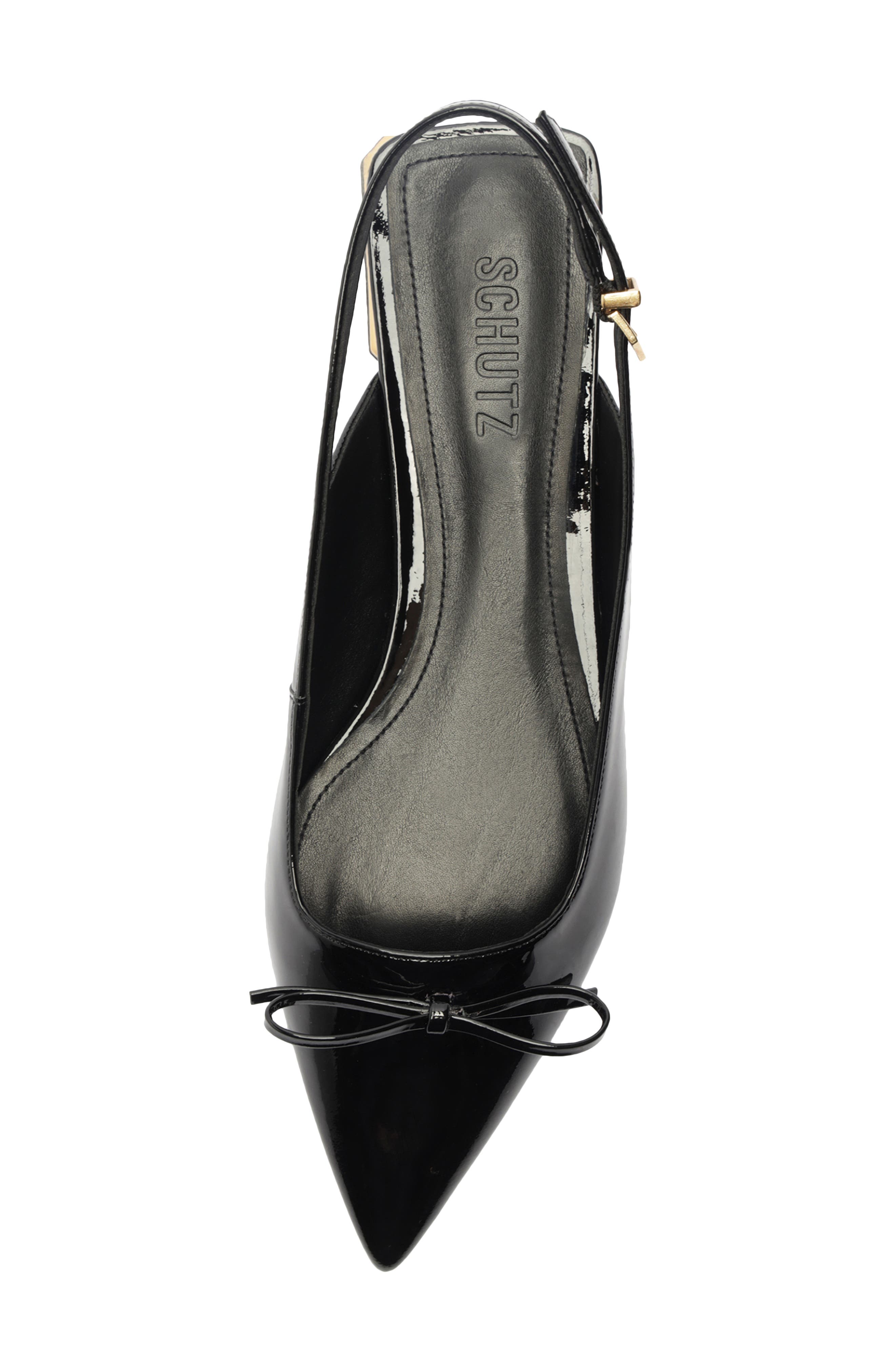 Schutz Violetta Sculpt Pointed Toe Slingback Flat, Alternate, color, 