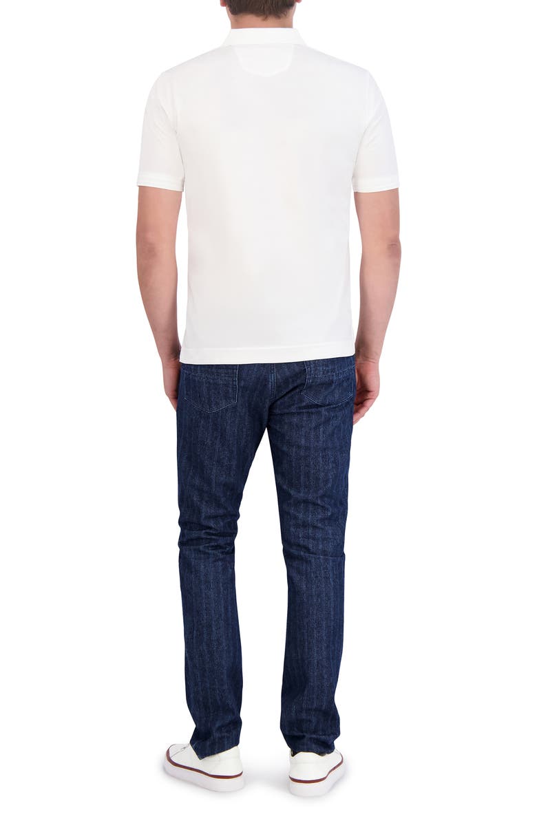 Robert Graham The Player Solid Cotton Jersey Polo, Alternate, color, White