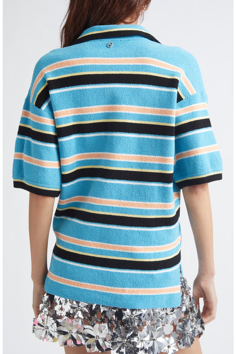 Stripe Terry Cloth Polo, Alternate, color, RAYURES EPONGE BLEU/ NOIR