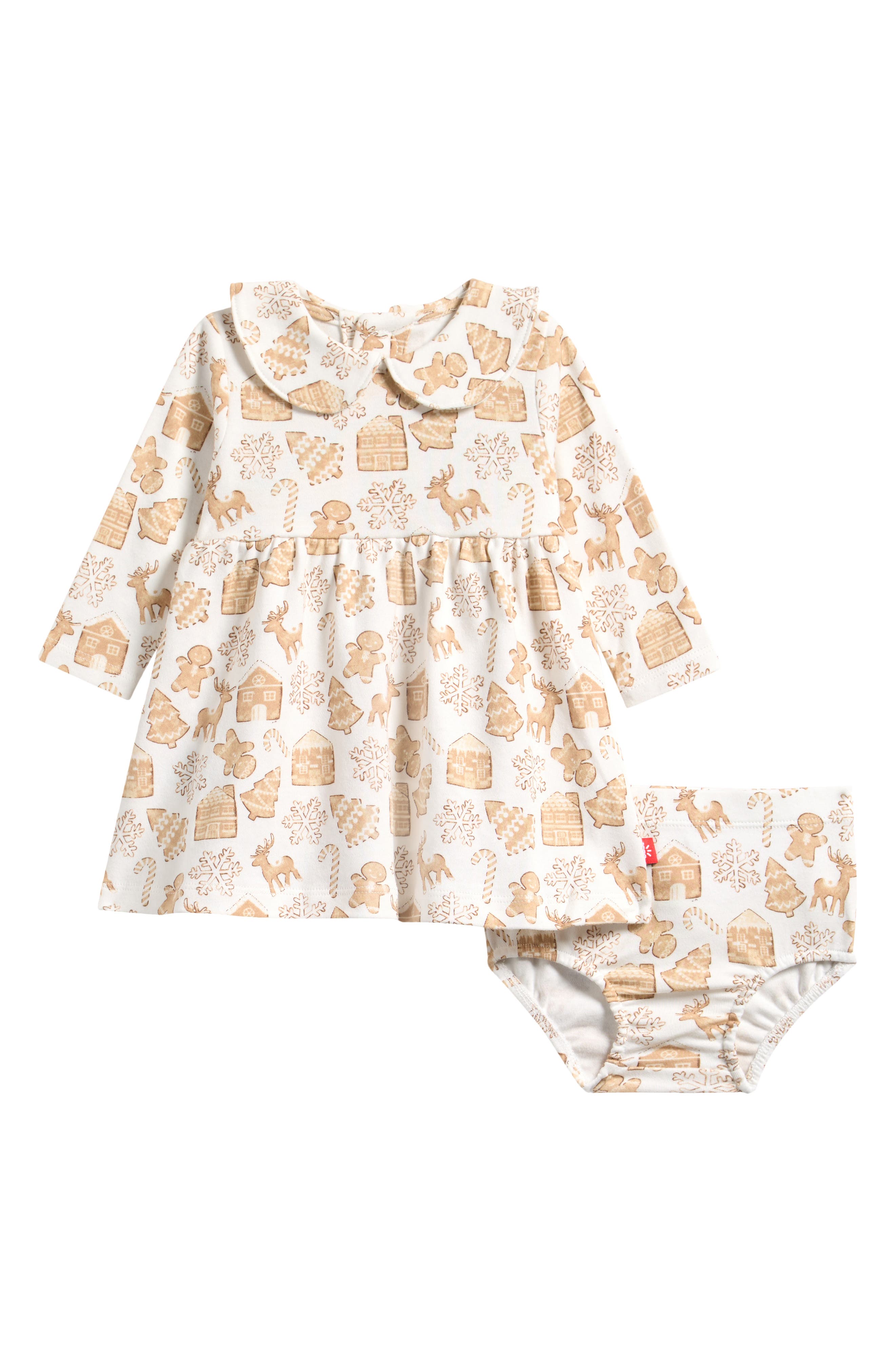 Gingerbread Lane Dress & Diaper Cover Set