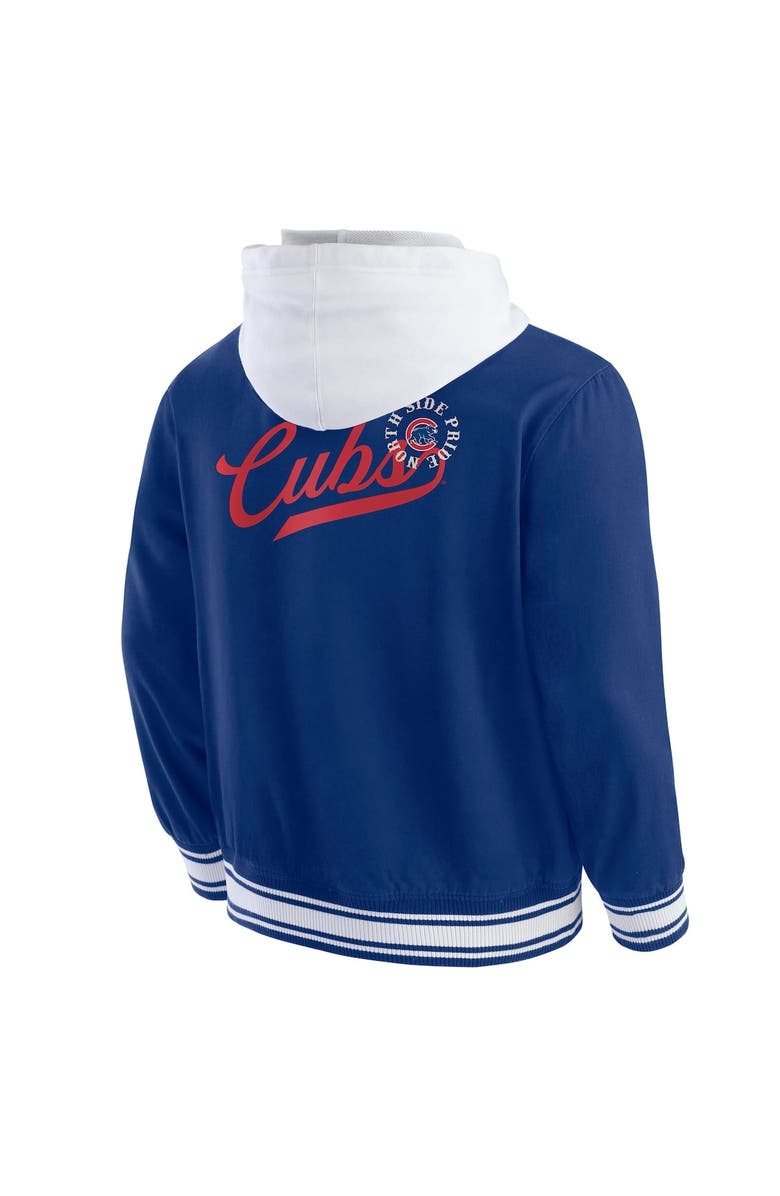 Darius Rucker Collection by Fanatics Men's Darius Rucker Collection by Fanatics Royal Chicago Cubs Full-Snap Hooded Jacket, Alternate, color, Royal