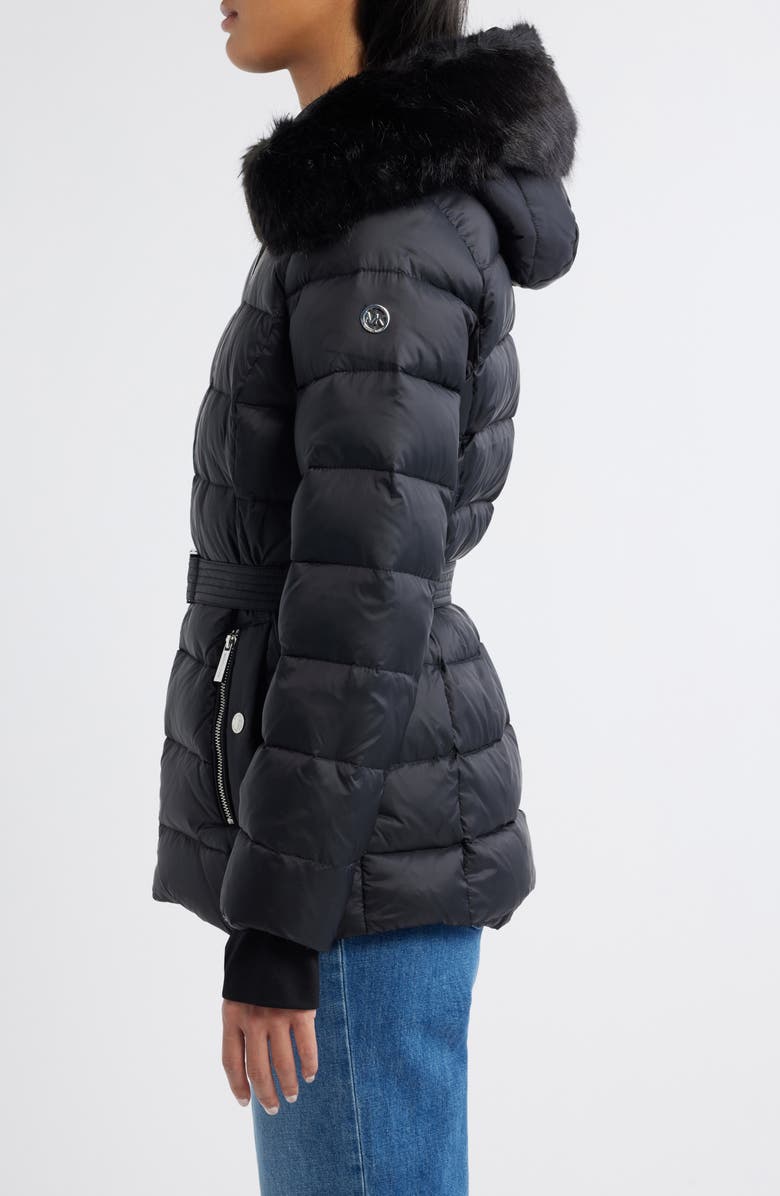 Michael Kors Belted Puffer Jacket, Alternate, color, 