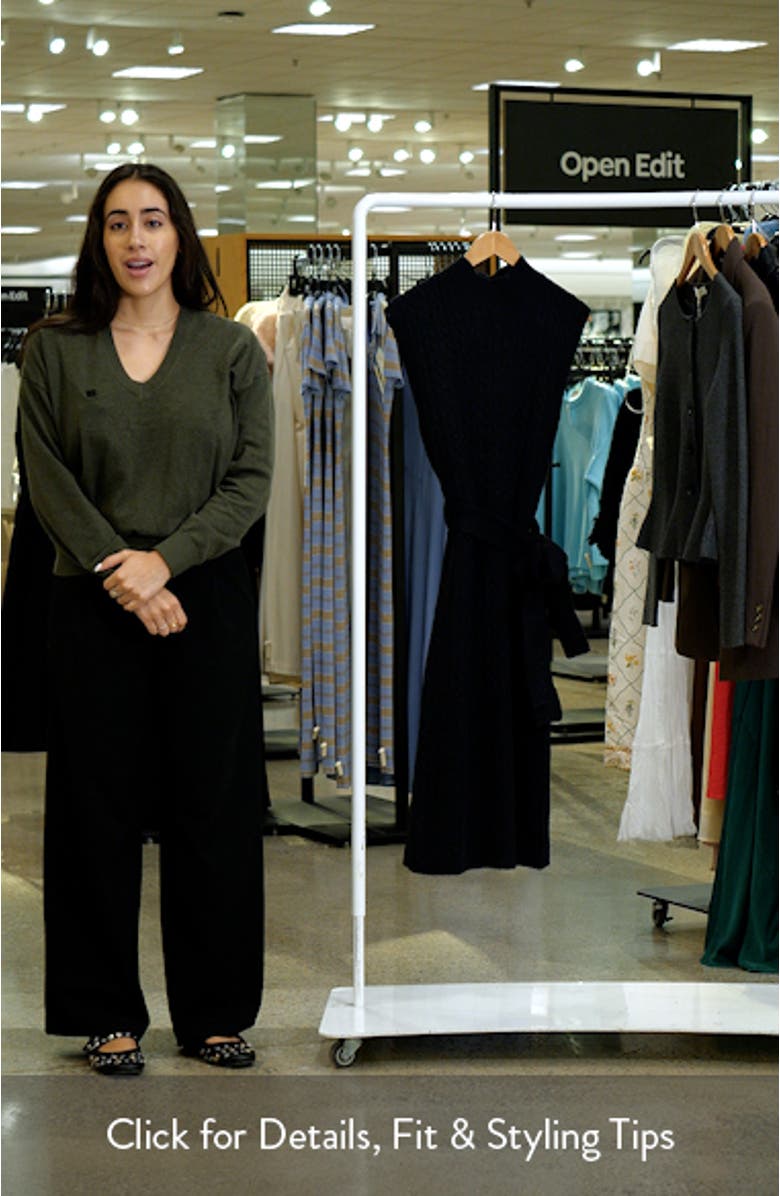 Wembley Sleeveless Midi Sweater Dress, sales video thumbnail