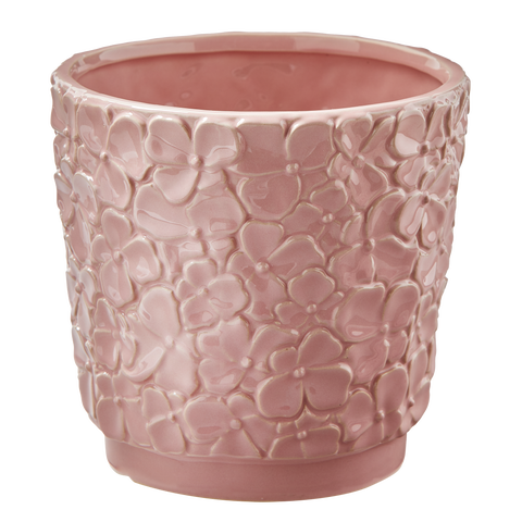 Blossom Planter Large Pink Pink Stoneware Spring