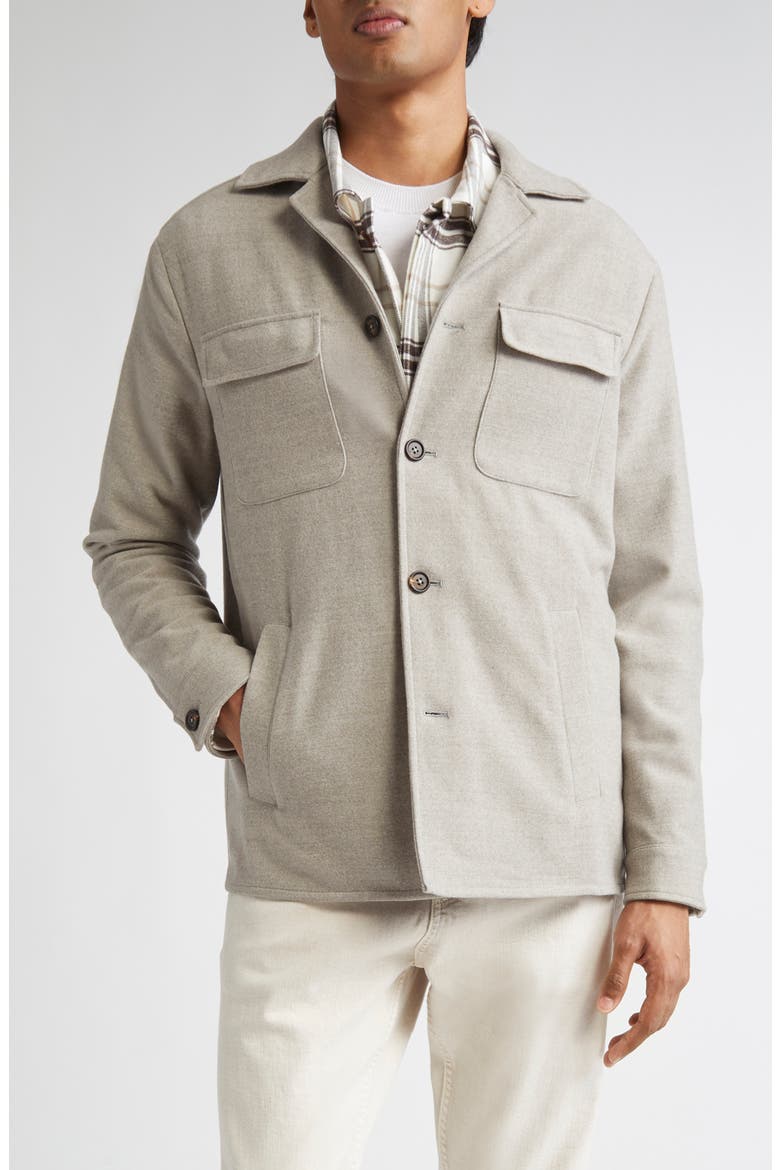 Wool Overshirt, Main, color, 80 CLAY